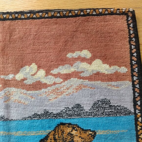 Vintage Hunting Dog Tapestry Pillow Cover Red Irish Setter - Picture 8 of 16